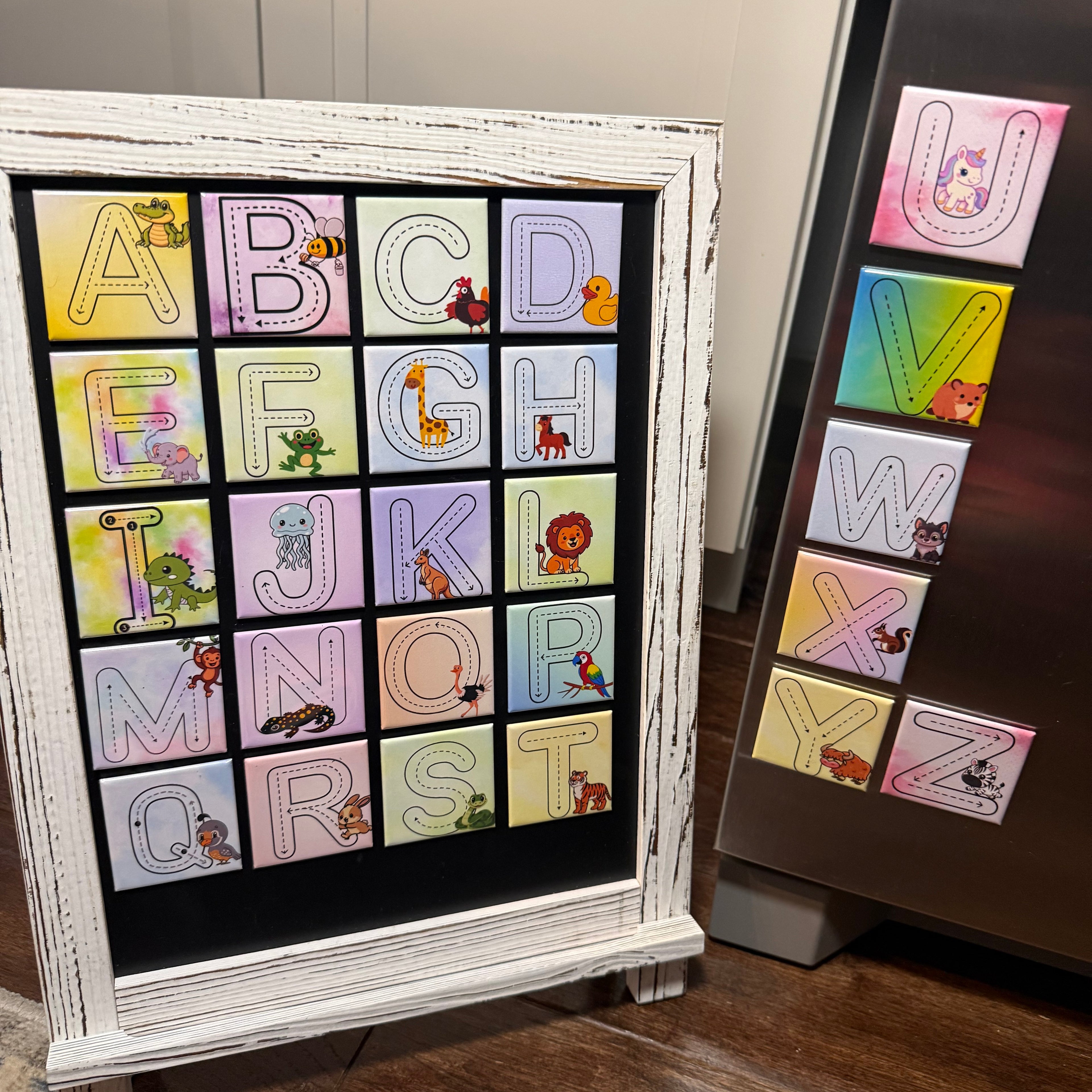 Traceable Alphabet Magnets – 2x2 Dry Erase